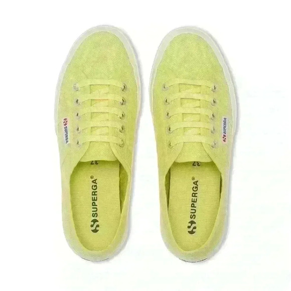 Superga 2750 COTU CLASSIC SUNNY LIME/F AVORIO size 7.5 - Picture 4 of 8
